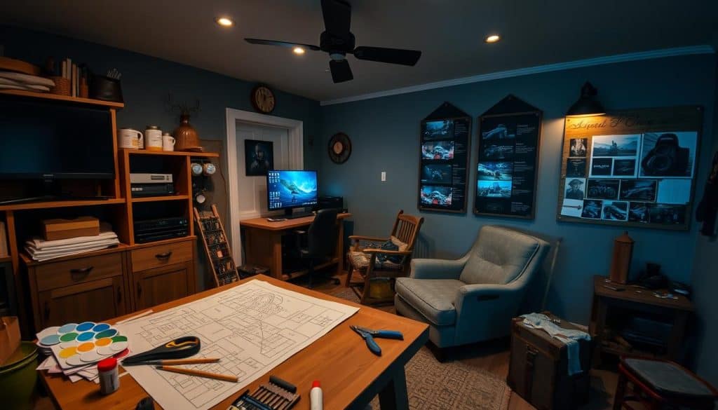 man cave planning